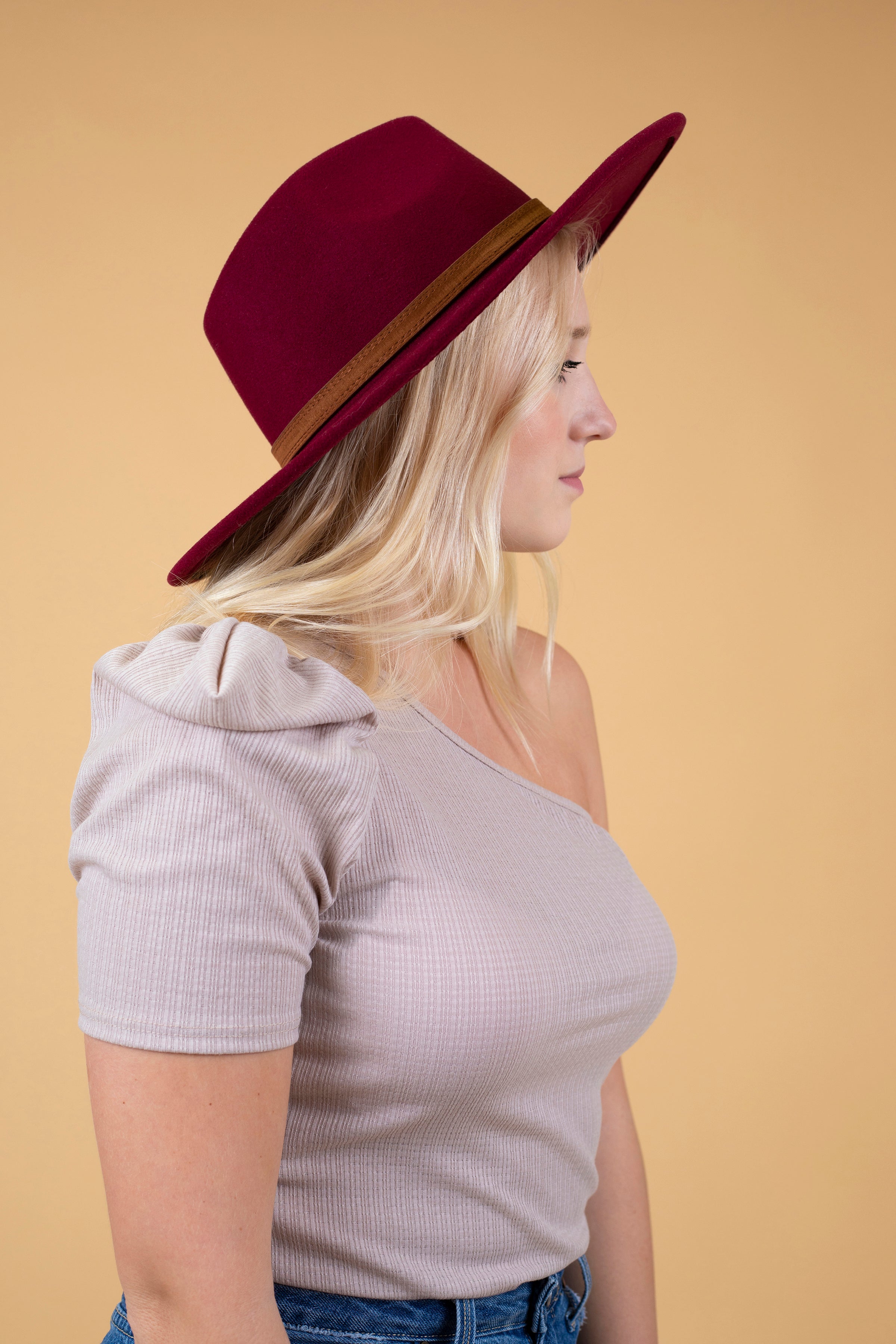 Brooklyn One Shoulder Top Taupe - FINAL SALE - White Lemon